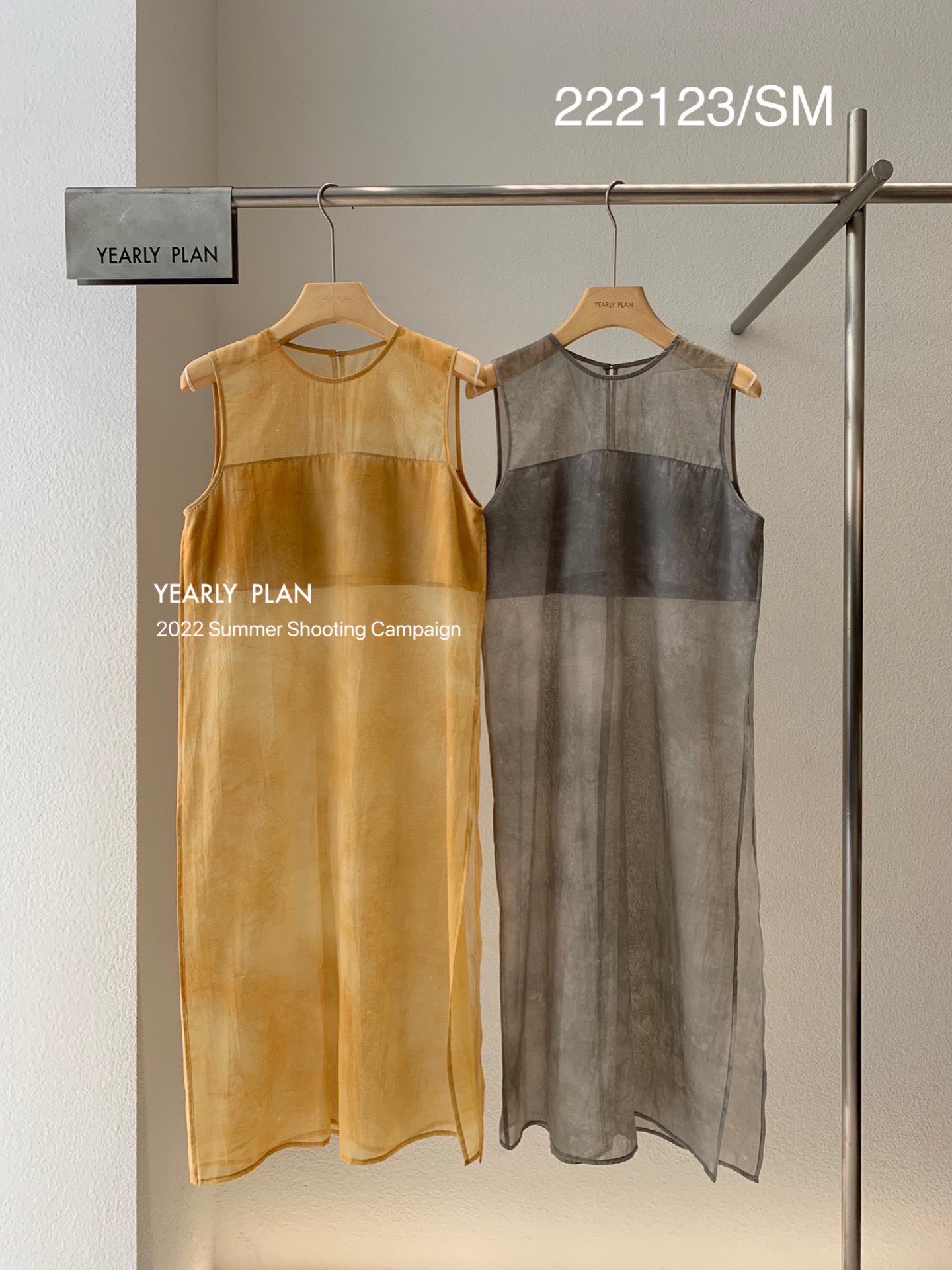 Designer brand yearlyplan thin stitching top spring and summer 2022