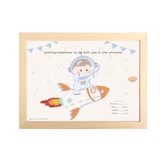 Космонавт, детские отпечатки рук, сувенир, подарок на день рождения