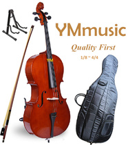 Grade examination practice all solid wood cello handmade adult tiger pattern cello playing beginner cello string accessories