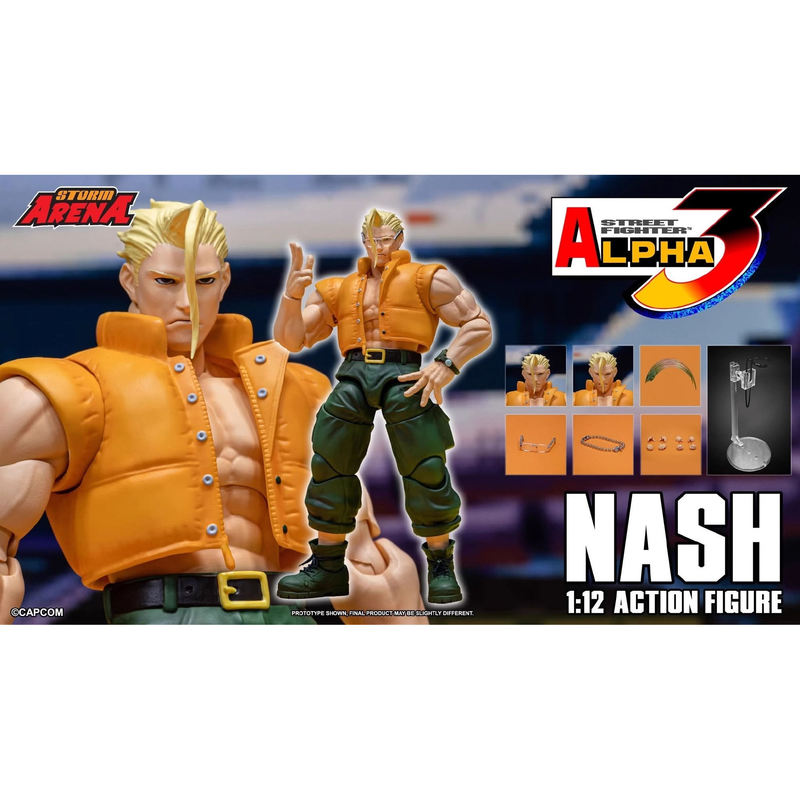 [in Stock] Storm Toys 1/12 Street Fighter Nash Alpha3 Action Figure