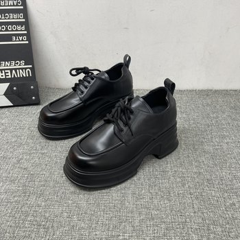 Thick-soled sponge shoes spring and autumn loafers Thick-soled sponge shoes spring and autumn loafers