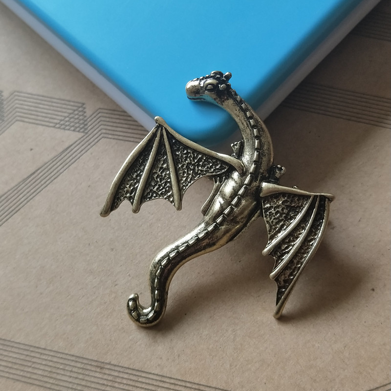 Harry Potter pterizard khủng long kẹp tóc đẹp trai kẹp tóc rồng đen bên clip có thể làm trâm cài pin tiara phụ kiện tóc cá tính - Phụ kiện tóc kẹp tóc dài