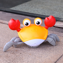 Childrens Electric Induction Crab Infrared Crawl Swing Baby Kids Lighting Music Simulation Animal Toys