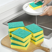 Dishwashing sponge Hundred Clean Cloth Decontamination god Diamond Sand Magic Wipe Clean Washing Pan Kitchen Dishcloth Brushed Bowl God