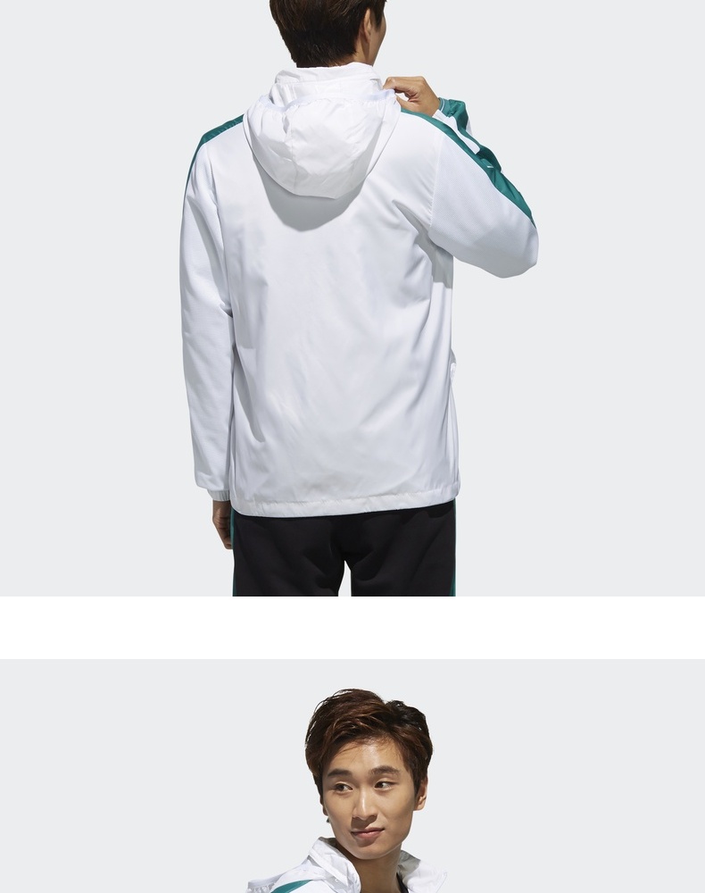Adidas adidas neo 2019 mới cho nam áo khoác thể thao trùm đầu áo khoác gió DW8109 - Áo khoác thể thao / áo khoác áo khoác nỉ lining