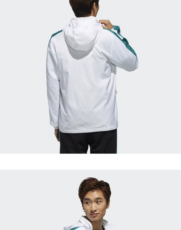 Adidas  neo 2019 mới cho nam áo khoác thể thao trùm đầu áo khoác gió DW8109 - Áo khoác thể thao / áo khoác