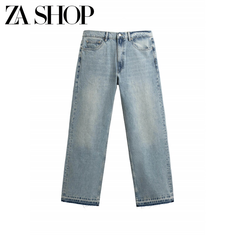 2026 Summer New Men's Fashion Casual Multi-Color Cotton Mid-Waist Loose Straight-Leg Jeans 3991493