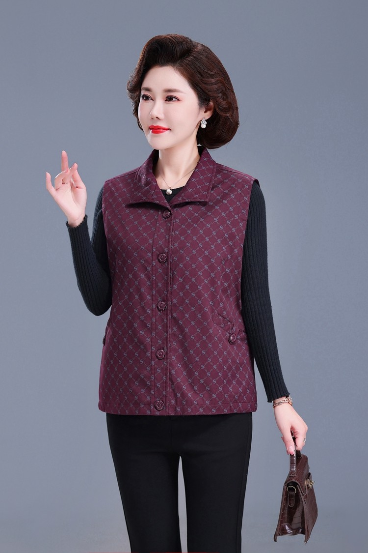 Весенняя хлопковая куртка, жилет, для среднего возраста 