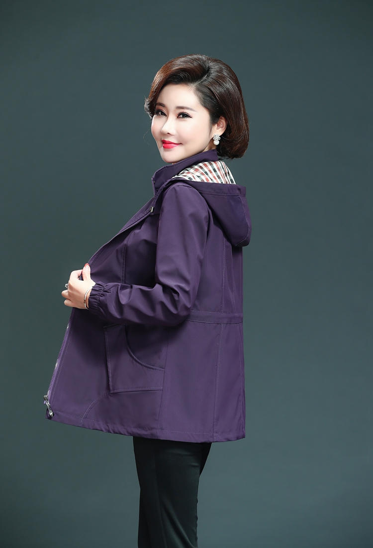 Phụ nữ trung niên và già 2019 xuân hè mới áo khoác lửng cỡ lớn mới có áo khoác lửng ở giữa - Quần áo của mẹ các kiểu áo voan tuổi trung niên