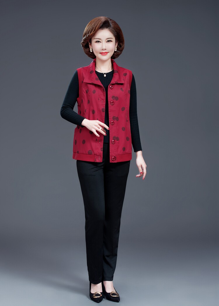 Осенний жилет, куртка, хлопковый кардиган, для среднего возраста, большой размер            