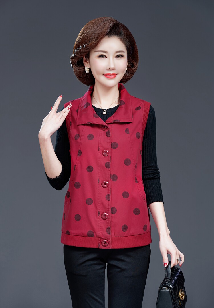 Осенний жилет, куртка, хлопковый кардиган, для среднего возраста, большой размер            