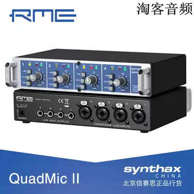 RME QUADMIC II 4-Channel 4-channel microphone preamplifier letter SEIS warranty two years