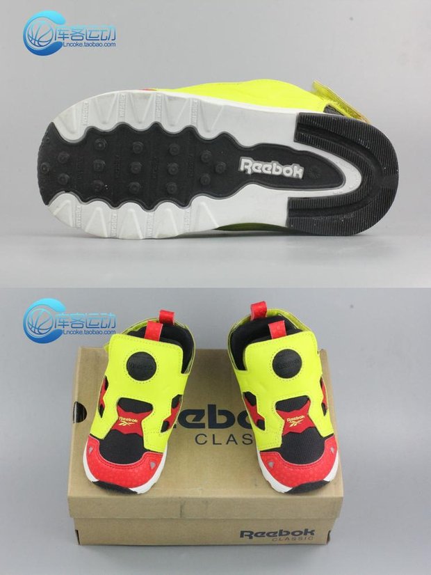 Kuike Reebok Versa Pump Grey Orange Blue Giày trẻ em M48779 V61065 V46666 - Giày dép trẻ em / Giầy trẻ giày cho bé trai