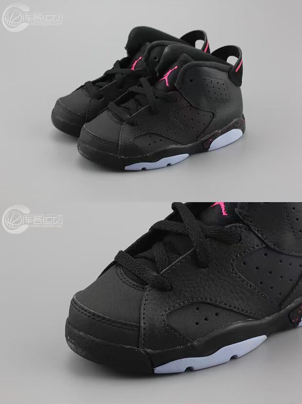 Kuko Sports Air Jordan 6 RETRO GT AJ6 Bột màu đen Giày trẻ em 645127-008 - Giày dép trẻ em / Giầy trẻ giày cho be trai 1 tuổi