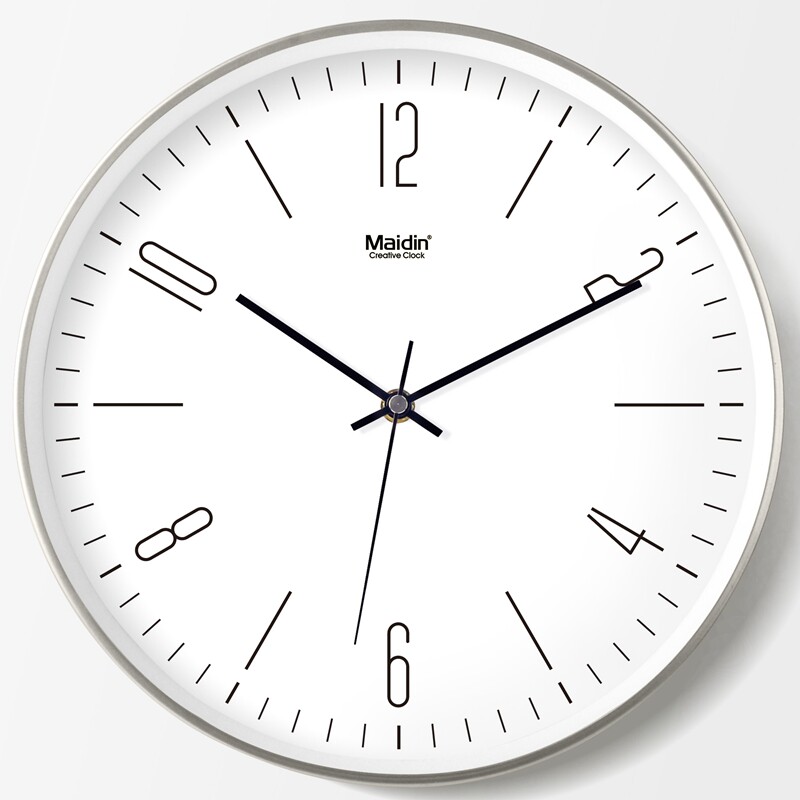Madin living room bedroom European style wall clock European style silent clock simple creative round clock quartz clock J044