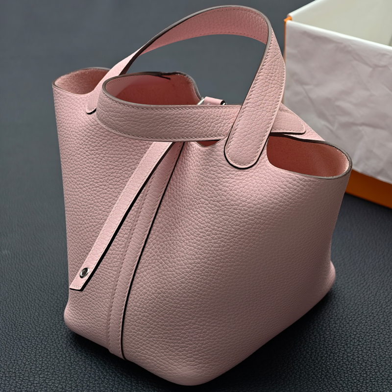 Multicolor Waxed Thread Sewing for Handmade Baskets, Women's Bags, Bucket Bags, 18cm, New Cherry Blossom Pink Tc Cowhide Multicolor Waxed Thread Sewing for Handmade Baskets, Women's Bags, Bucket Bags, 18cm, New Cherry Blossom Pink Tc Cowhide