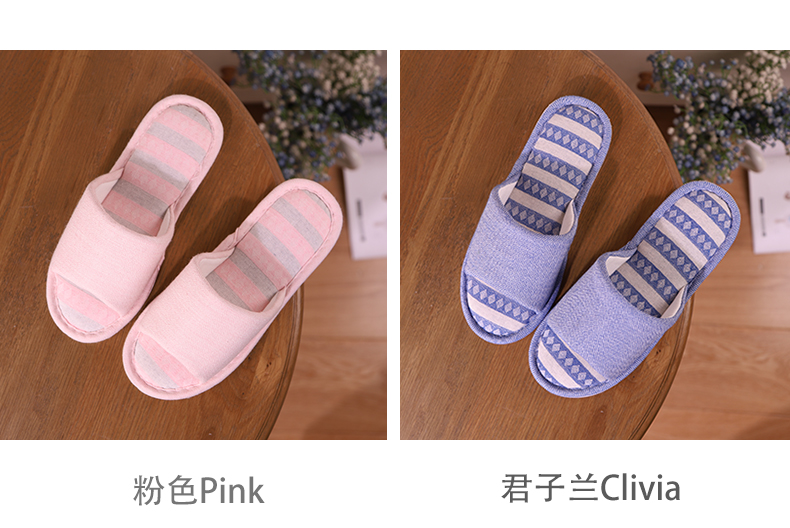 Linen dép nữ mùa hè Hàn Quốc nhà dép trong nhà những người yêu thích của nam giới nhà non-slip mùa cotton và linen tháng hộ gia đình