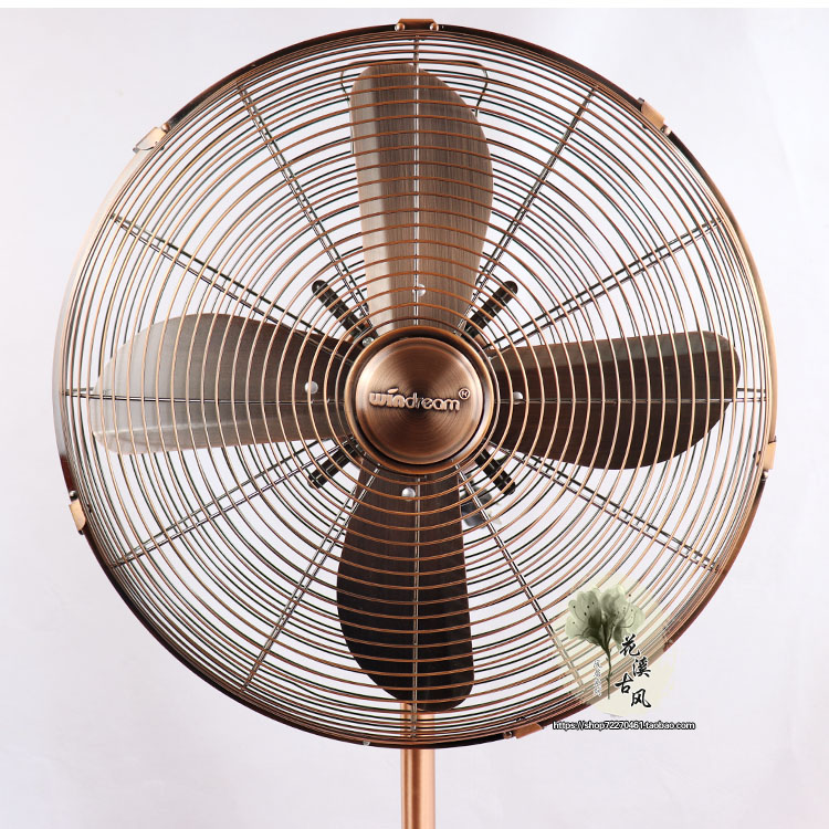 quạt treo tường chinghai Quạt cổ Trung Quốc retro quạt điện thuần đồng động cơ quạt sàn nhà dọc cơ học lắc đầu mạnh gió kinh doanh - Quạt điện quạt honjianda