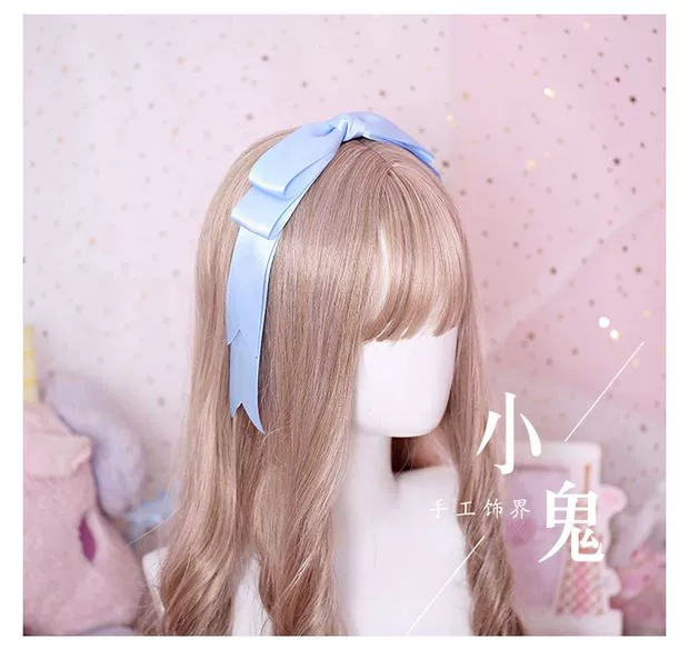 Cô gái Nhật Bản handmade quá khổ headband DIY nơ tóc phụ kiện mũ Lori Lolita Mengniang COS headband - Phụ kiện tóc