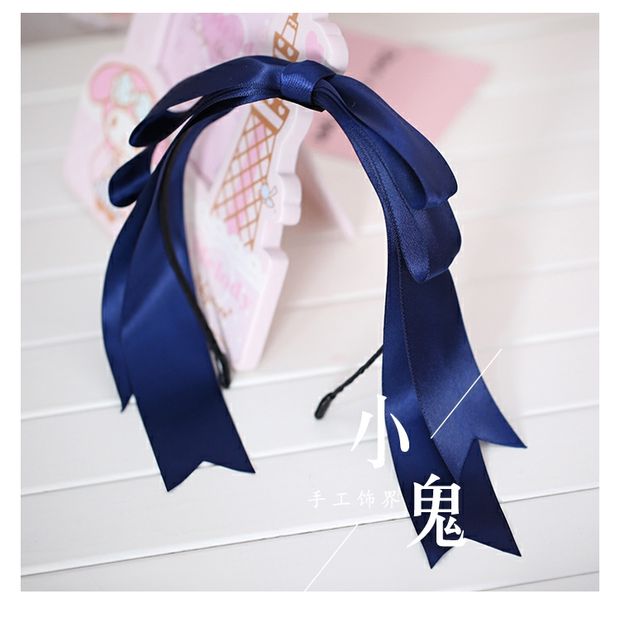 Cô gái Nhật Bản handmade quá khổ headband DIY nơ tóc phụ kiện mũ Lori Lolita Mengniang COS headband - Phụ kiện tóc dây buộc tóc lò xo