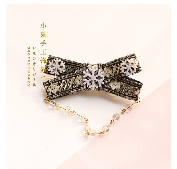 Clip tuyết đen clip bên clip Phụ kiện tóc liti gothic gothic đen Mũ bảo hiểm COS đen hàng ngày - Phụ kiện tóc phụ kiện tóc