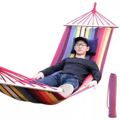 Hammock single outdoor adult camping swing double anti-rollover college dormitory hammock