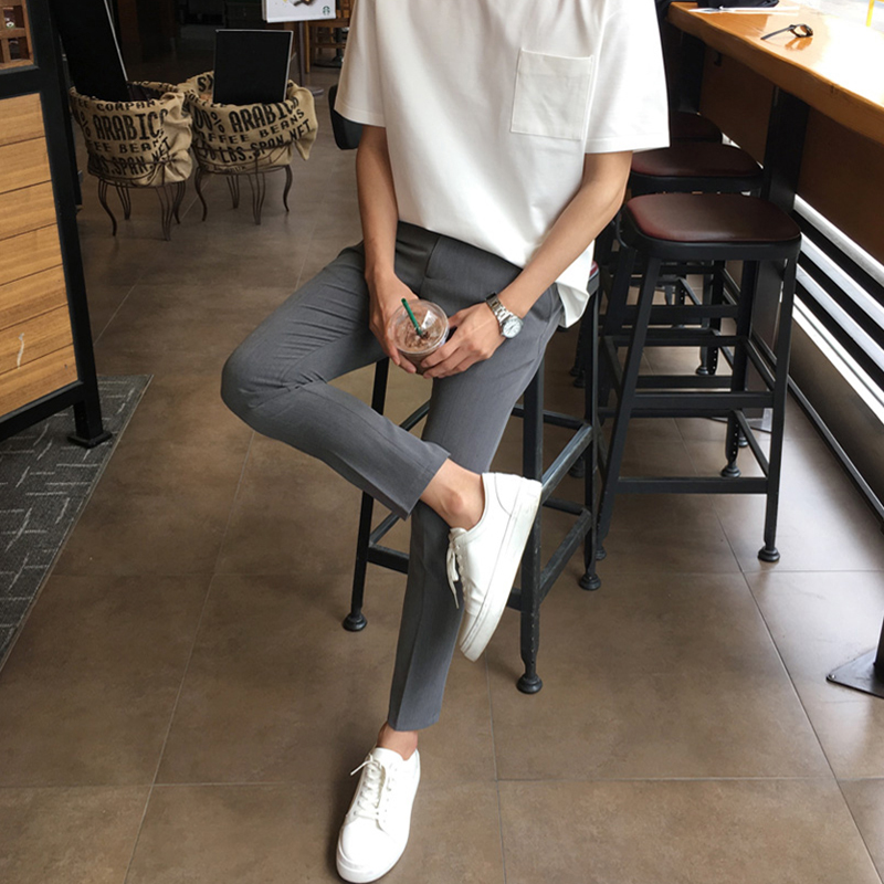 2020 spring and autumn new men's Korean version loose youth trend fashion sports leisure small feet trousers Harun pants