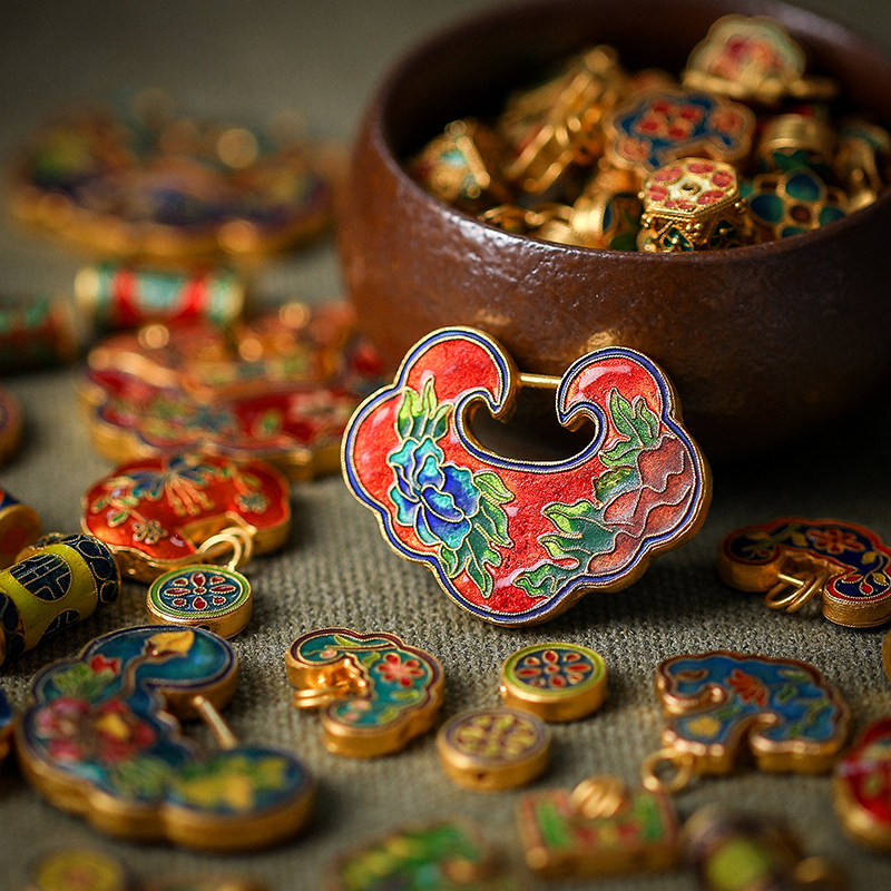 Banlength gold leopard Handmade Ring Woman New 3D Hard Gold Pendant This Life Annuity Pig Zodiac Transfer Pearl Gift