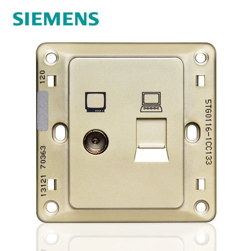 Siemens TV Computer Speat Switch сетевая кабельная телевизионная панель сетевой панель закрытого телевизора 2 розетки 2