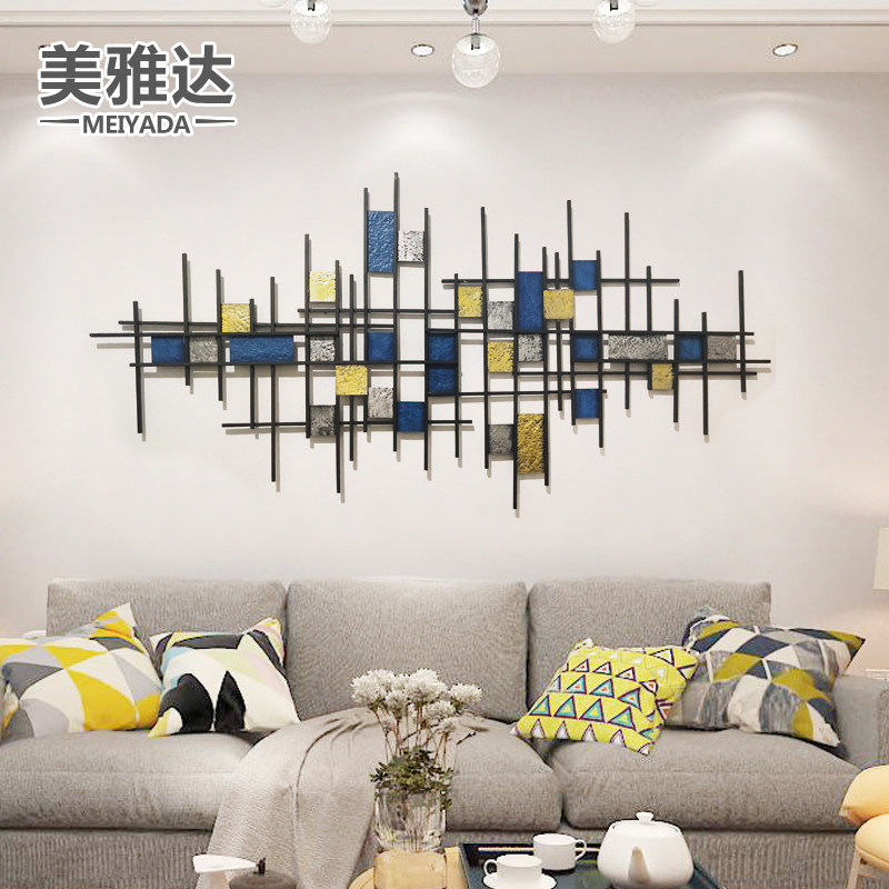 Living room wall decoration sofa background wall pendant home room decoration metal wall decoration wall hanging wrought iron wall decoration