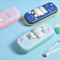 Pen bag ins Japanese large-capacity Primary School students junior high school students boys and girls multi-function pencil pen box 2021 new popular cute exquisite high face value Net red decompression stationery box storage pen bag