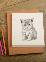 a4 sketch Ben 16K Speed Write this loose-leaf detachable color lead hand painted painting Benthin art Private retro thickened 100 pages white paper blank Children elementary school children drawing drawings Benodle Benko