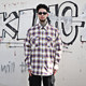 Chicaro oversized street plaid shirt with long lapel