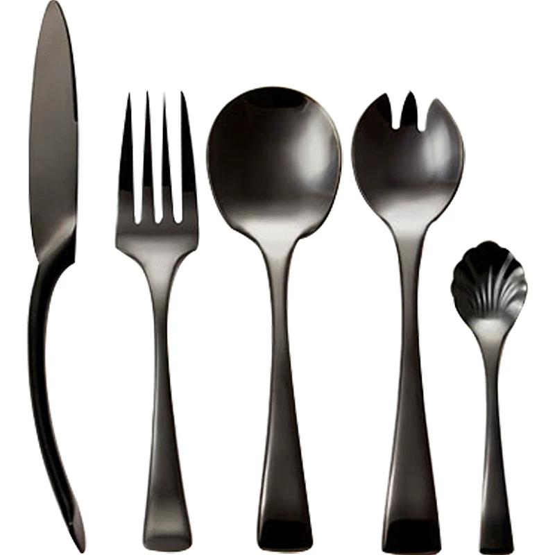 Tableware stainless steel, set for hotel, 4 piece set, full set
