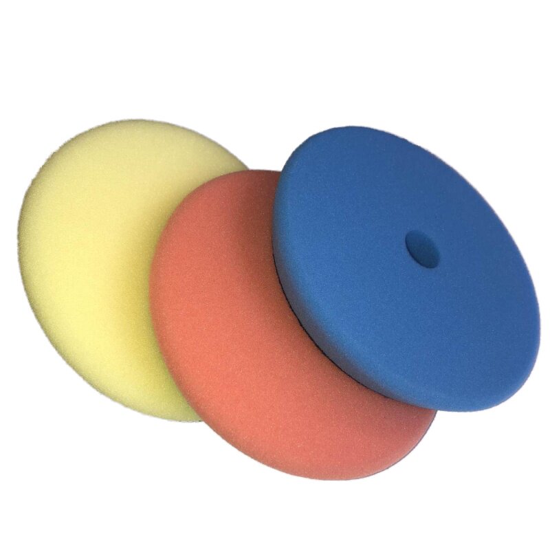 Road bass 5 inch 125MM sponge disc High density velcro sponge wheel Waxing polishing disc Pneumatic polishing machine disc