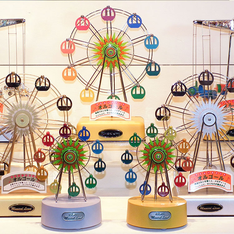 Taiwan has Xiong's BEAR BOY Ferris Wheel Sky City Music Box Aircraft Music Box Decoration Festival Gift