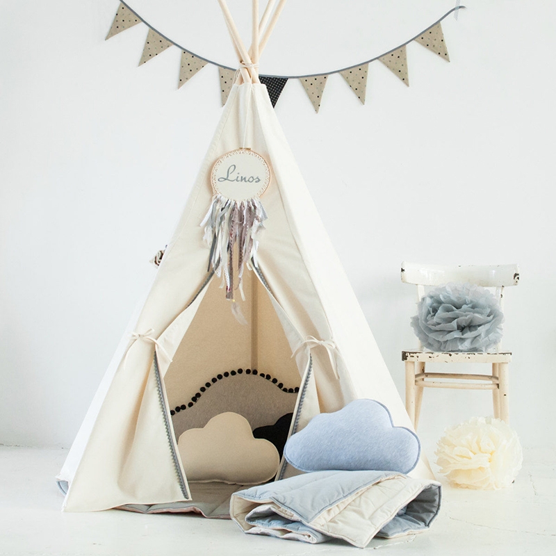 Pentagon Children's Fabric Tent Indoor Princess Children's Toys in Game House Photography Props