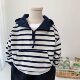 French-Style Boys' Striped Sweatshirt, Spring and Autumn Hooded Shirt, New Loose and Soft Top for Small and Medium-Sized Children, Casual and Versatile