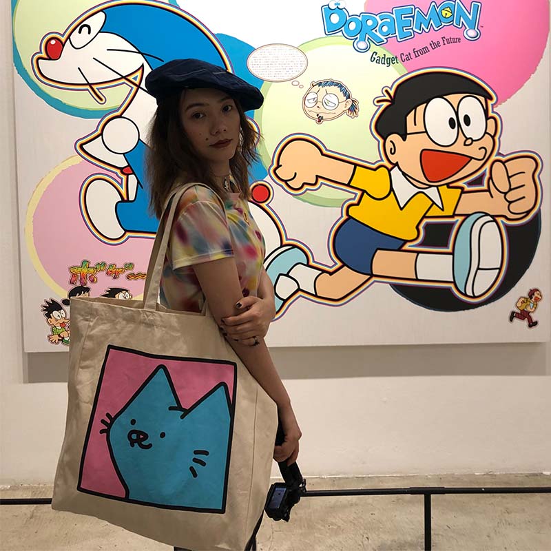 Netherlands Leon Karssen Blue Dirt Cat TOTTER bag Canvas bag Shoulder bag BOXCAT TOTEBAG TOTE