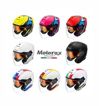 Italian MOTORAX Morex S30 double lens 3 4 helmet men half helmet semi-helmet