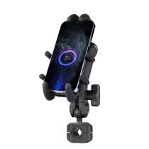 Five Piosopro Series Motorcycle Tight Stirrup 12 7-25mm A shell of wireless charging mobile phone navigation bracket