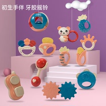 Baby Hand Ringing Toys Early Learning Grip Biteable Tooth Gel 0-3-6 Months Newborn Infant 1 year 28