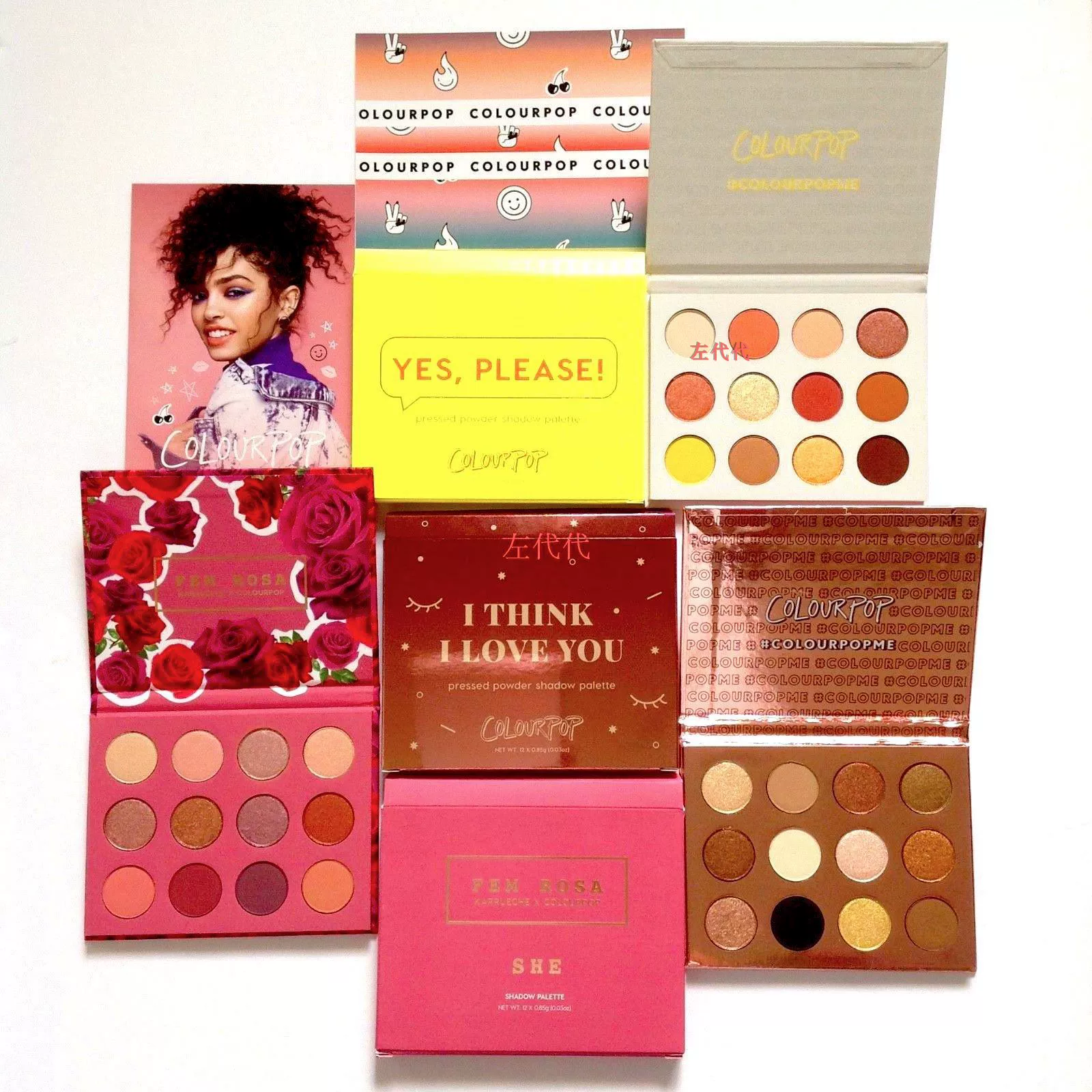 American spot Colourpop Limited Leopard Rose Rose California Plate Eye Shadow New Color