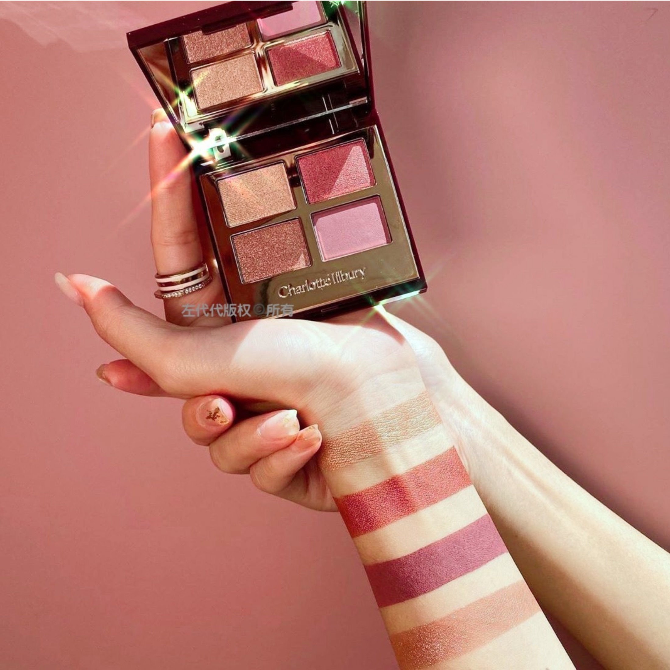 UK stock Charlotte tilbury CT Christmas limited eye shadow palette Four-color eye shadow dv pt