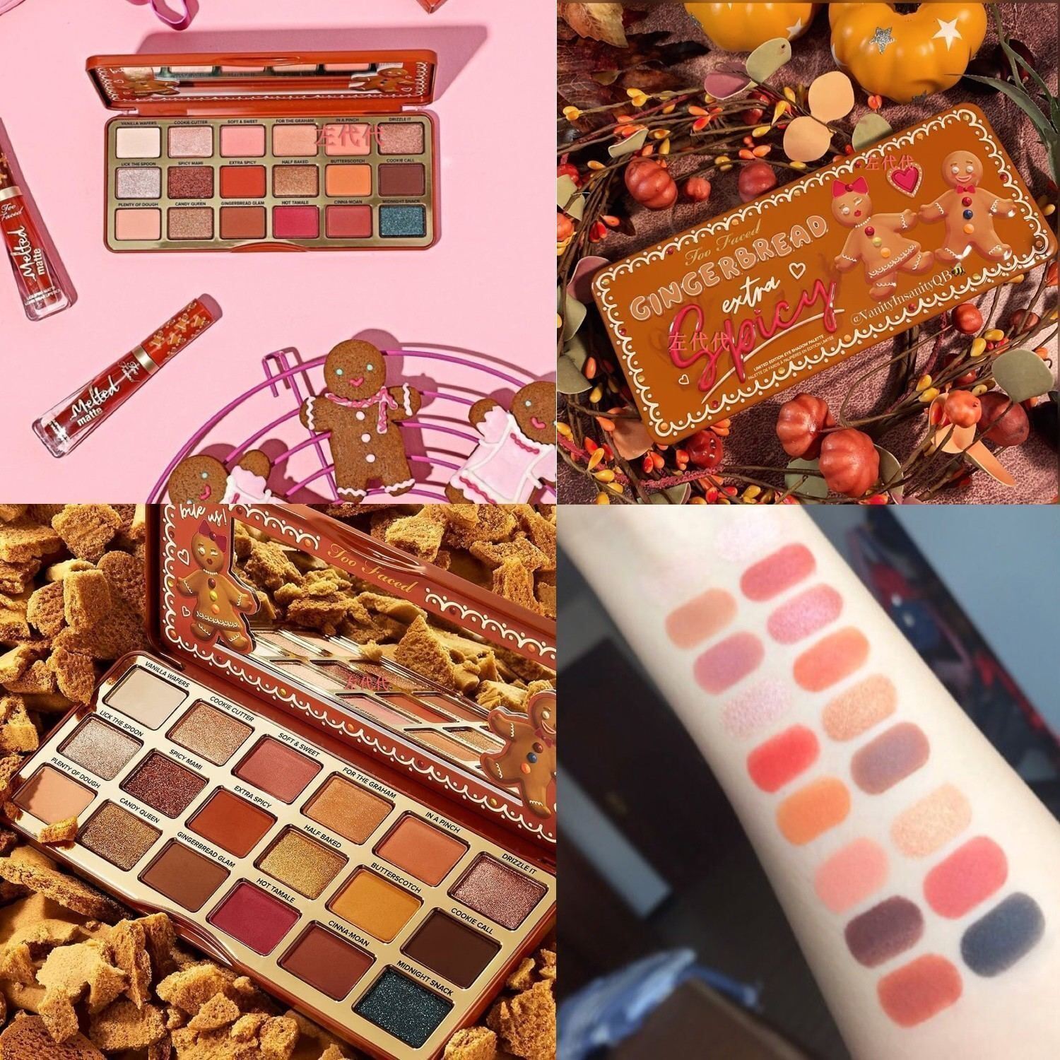 Buy spot Toto Faced limited Gingerbread Spicy gingerbread Man 18 Color Eye Shadow disc