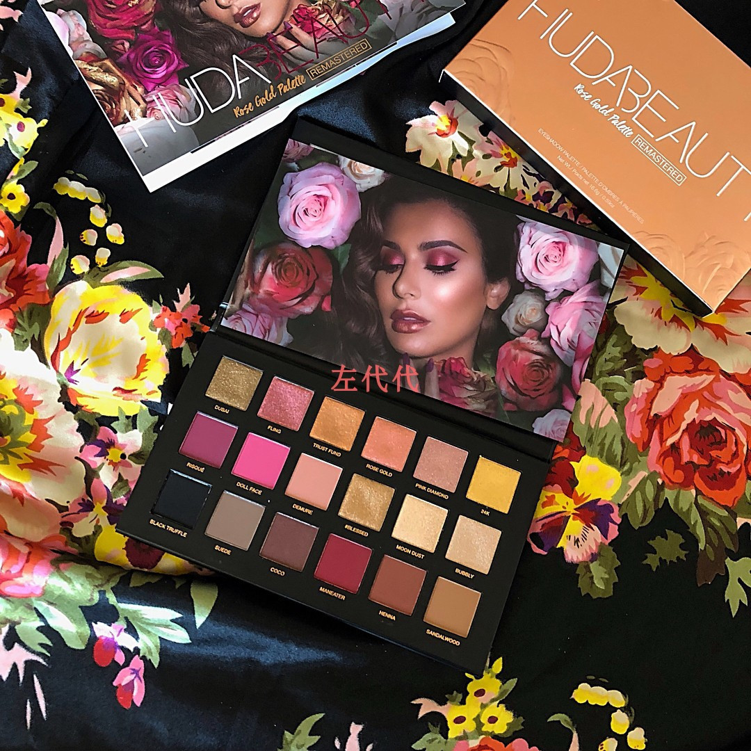 Buy Spot Huda Beauty Rose Gold Rose Gold Earth 18 Color Eye Shadow Disk Generation
