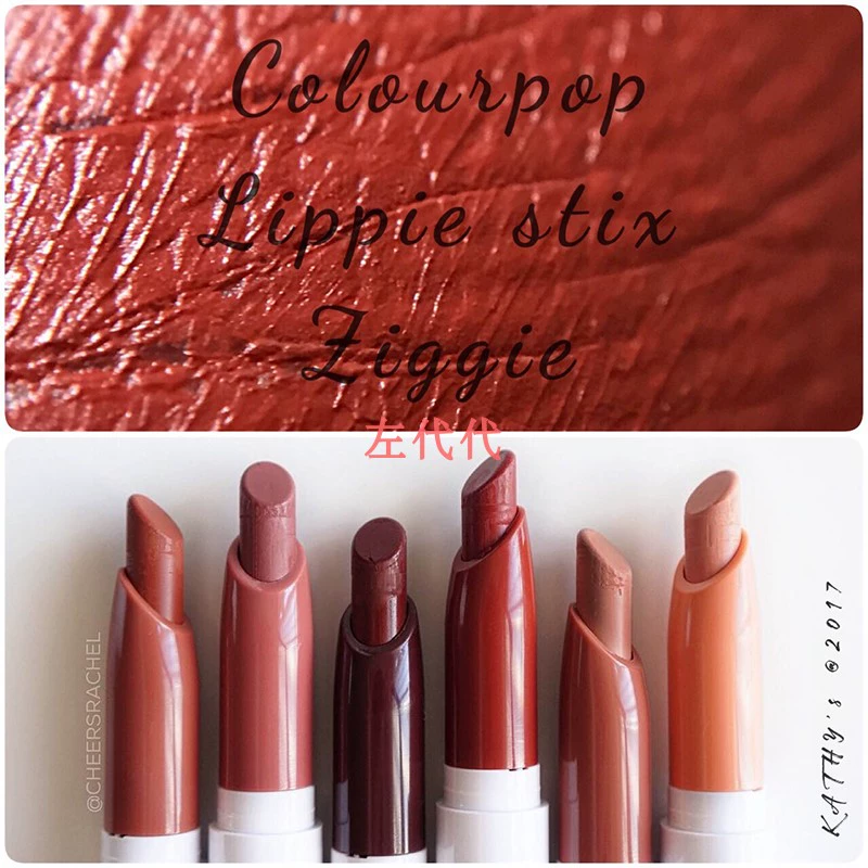 Spot COLOURPOP card bong bóng son môi bút nhung nhung son môi ziggie mờX - Son môi son background ver 7