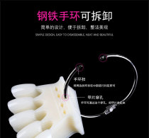 Nail art crown color card transparent natural color plate color practice nail fake nail model display nail nail mold