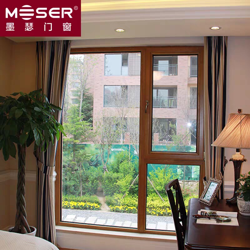 German Mousse Aluminum Clad Wood Doors And Windows Soundproof Windows Hollow Glass Seal Balcony Bedroom Floor Casement Windows Custom-Taobao