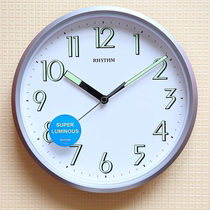 Lisheng Japanese watch student childrens bedroom silent sweep second luminous fluorescent modern CMG727 wall clock